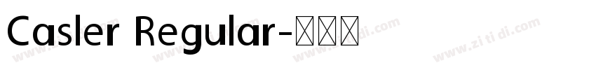 Casler Regular字体转换